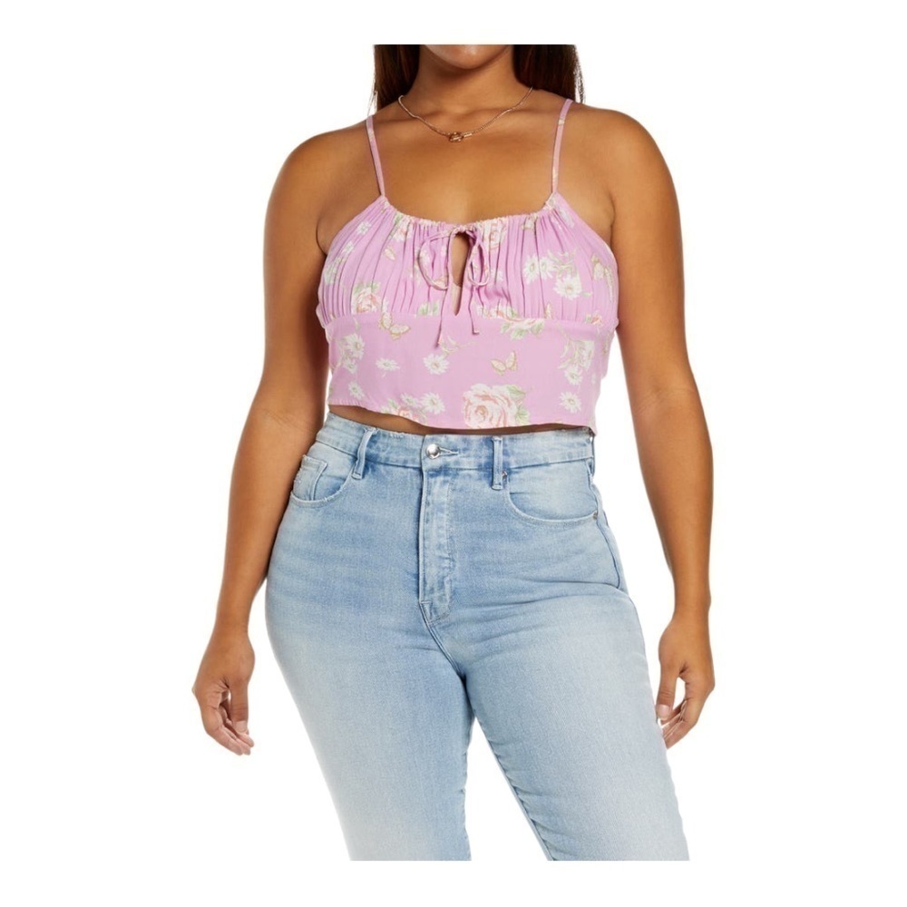 Bp Tie Detail Crop Camisole